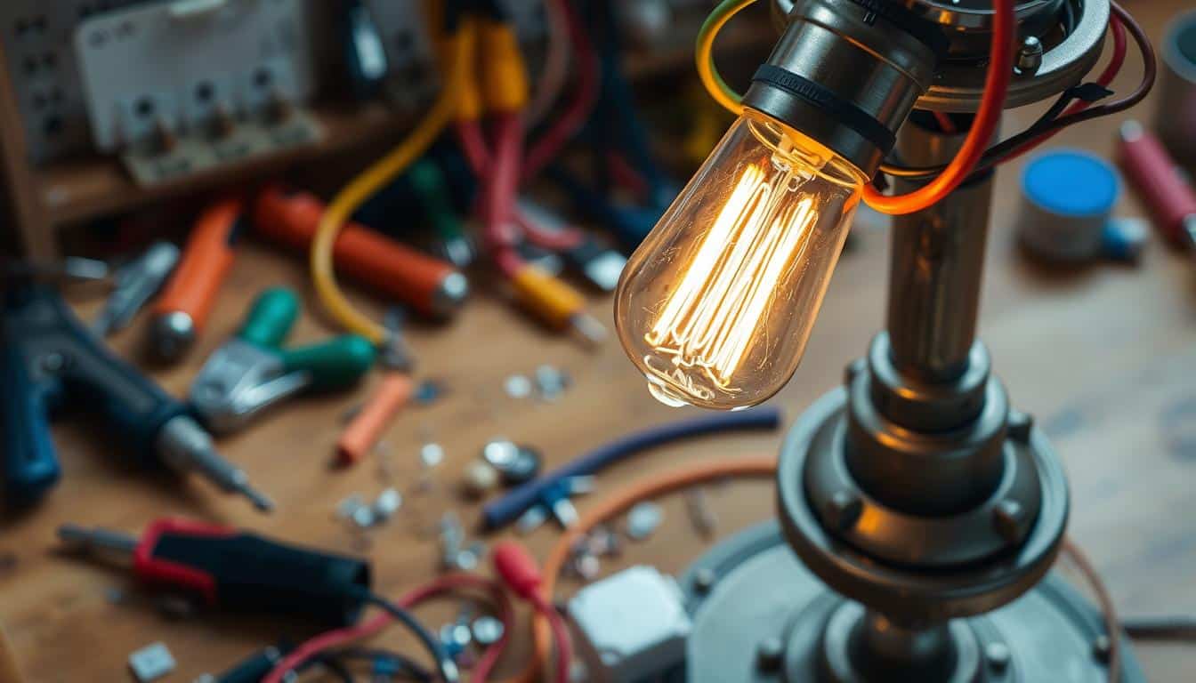 elektrischer anschluss lampe