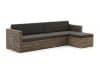 ROUGH-C Chaiselongue Lounge-Set 3-teilig