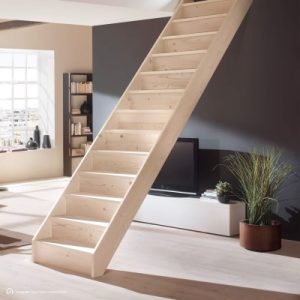Massivholztreppe Intercon® Savoy | gerader Verlauf