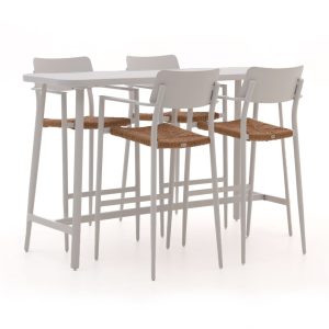 Bellagio Cino 175 cm Gartenbar-Set 5-Teilig Stapelbar