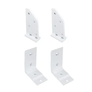 Dachsparrenhalter-Set mit Deckenwinkel für Kassettenmarkise Line | weiß