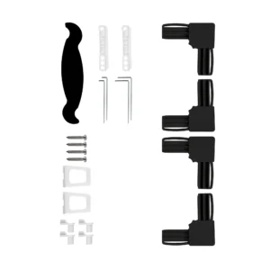 Sie benötigen Ersatzkomponenten für Ihren Insektenschutz Spannrahmen Profi Line? Kein Problem. Mit dem JAROLIFT Ersatzteil-Set für Insektenschutz Fenster-Spannrahmen in der Farbe Schwarz erhalten Sie alle nötigen Kunststoffteile für den Austausch oder gegebenenfalls für die Reparatur Ihres Insektenschutzrahmens Profi Line. Das Set enthält jeweils 4 Eckverbinder