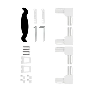 Sie benötigen Ersatzkomponenten für Ihren Insektenschutz Spannrahmen Profi Line? Kein Problem. Mit dem JAROLIFT Ersatzteil-Set für Insektenschutz Fenster-Spannrahmen in der Farbe Weiß erhalten Sie alle nötigen Kunststoffteile für den Austausch oder gegebenenfalls für die Reparatur Ihres Insektenschutzrahmens Profi Line. Das Set enthält jeweils 4 Eckverbinder