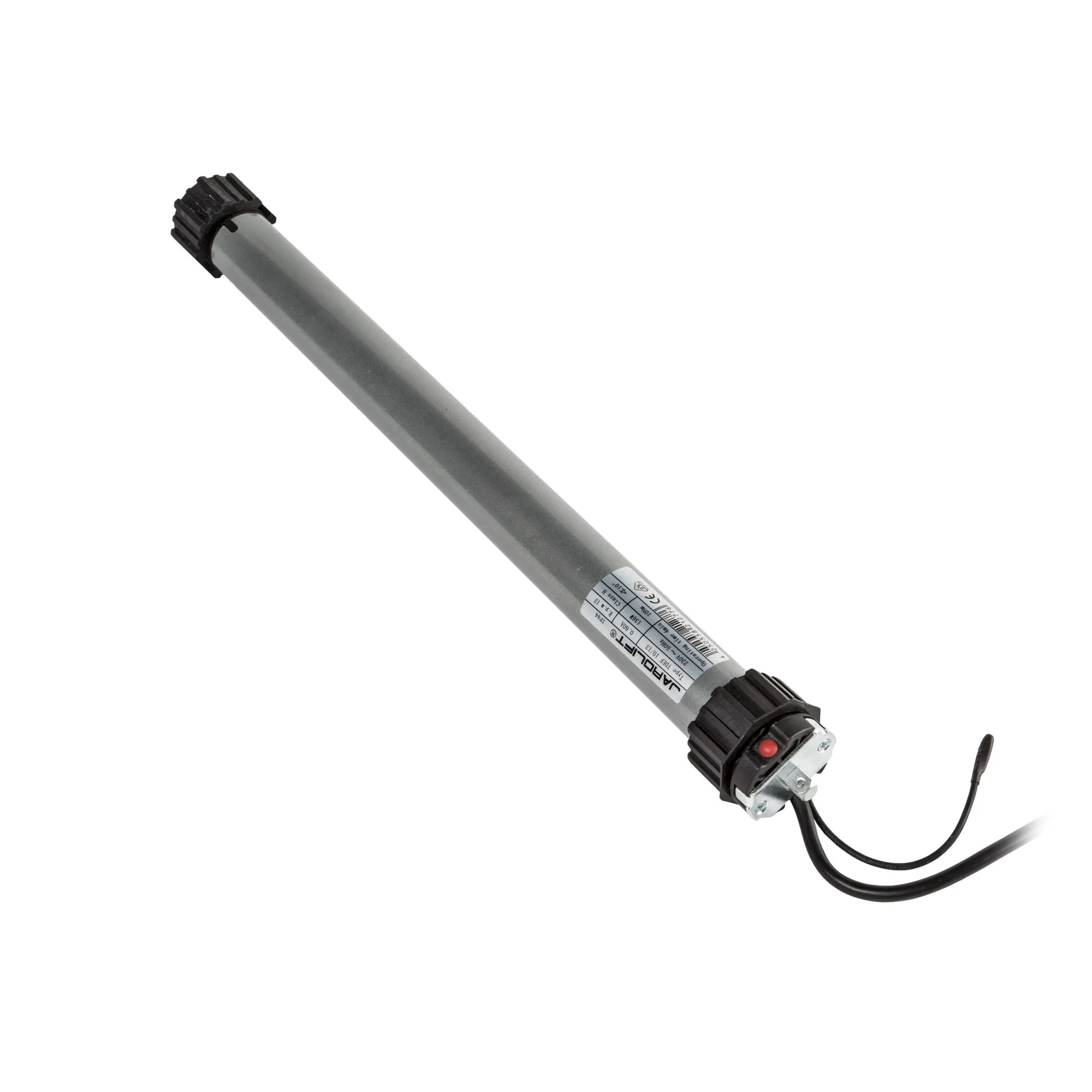 JAROLIFT Elektronischer Funk-Rollladenmotor / Rohrmotor 10/13 vom Typ TDEF (27kg Zugkraft / SW60). Mit unseren besonders starken JAROLIFT TDEF Rollladenmotoren rüsten Sie Ihren Rollladen kinderleicht auf Elektroantrieb um. Rohrmotoren der TDEF Baureihe verfügen über einen Funkempfänger und eine elektronische Endabschaltung. Die Motoren / Rohrmotoren ausgelegt für Schlüsselweite 60 eignen sich