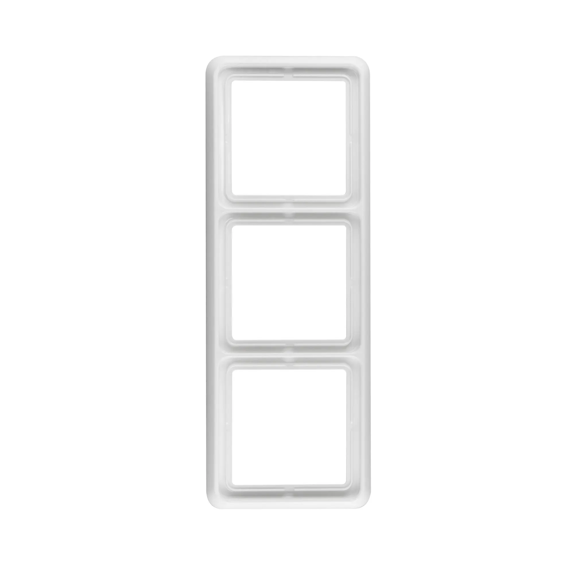 Jung CD 500 3-Fach Rahmen (CD 583 WW) - Sie erhalten hier einen 3-Fach Rahmen aus dem Programm CD 500 von Jung in alpinweiß. Dieser Rahmen kann sowohl waagerecht als auch senkrecht verbaut werden.