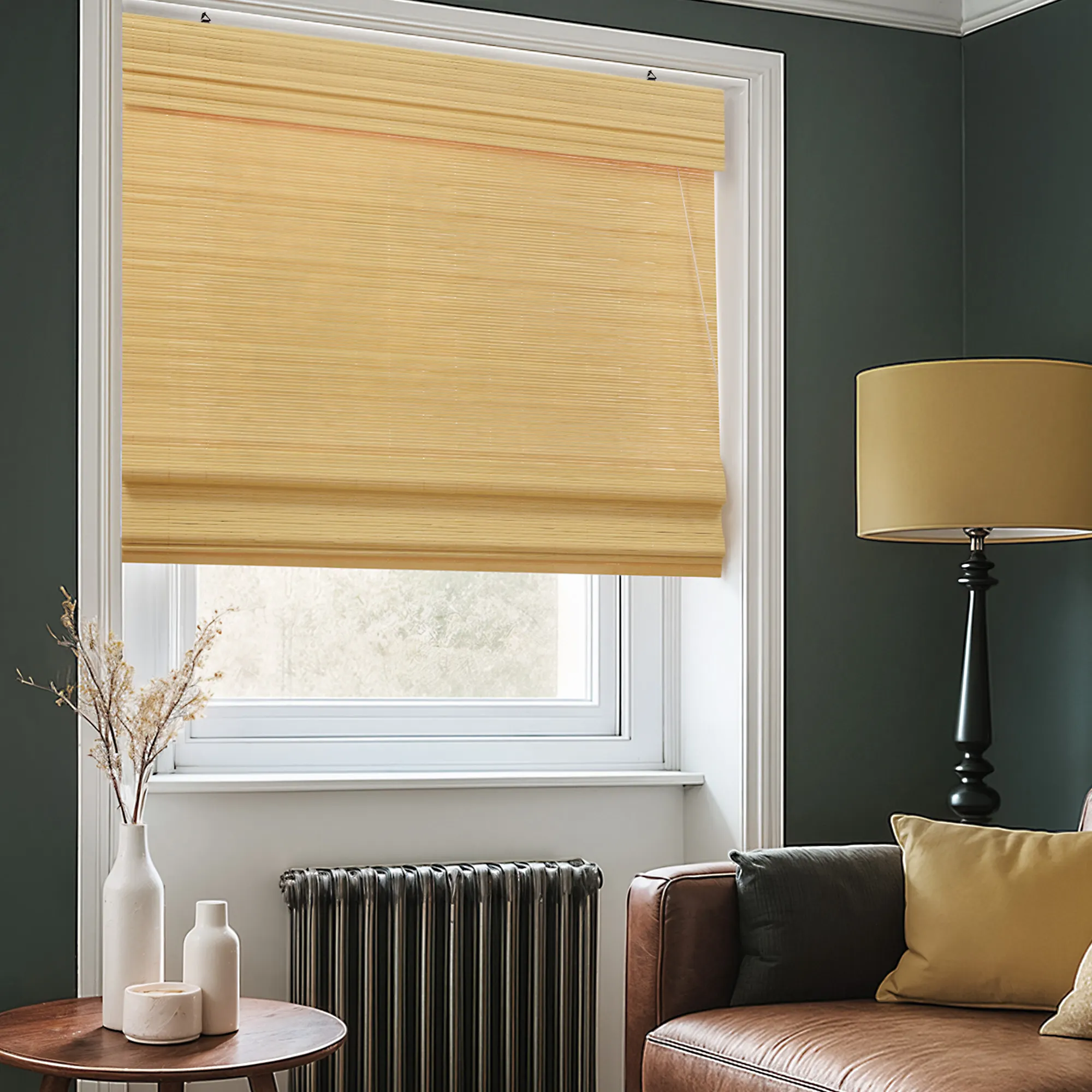 Bambus-Raffrollo in der Größe 150 x 160 cm in der Bambus-Farbe natur aus dem Hause VICTORIA M - Das perfekte Fenster-Sichtschutz-Rollo aus natürlichen Rohstoffen! VICTORIA M Bambus Raffrollos sind die natürliche Alternative im Bereich des innenliegenden Sonnenschutzes. Es ist ein