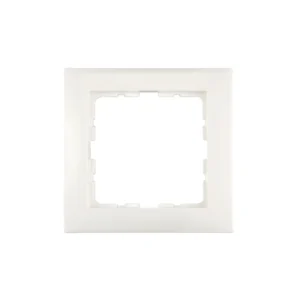 1-Fach Rahmen (10118989) senkrecht/waagerecht aus dem Programm System S.1 von Berker in polarweiß.