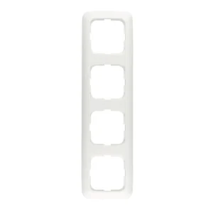 4-Fach Rahmen (2514-214) senkrecht/waagerecht aus dem Programm Reflex SI von Busch-Jaeger in alpinweiß.