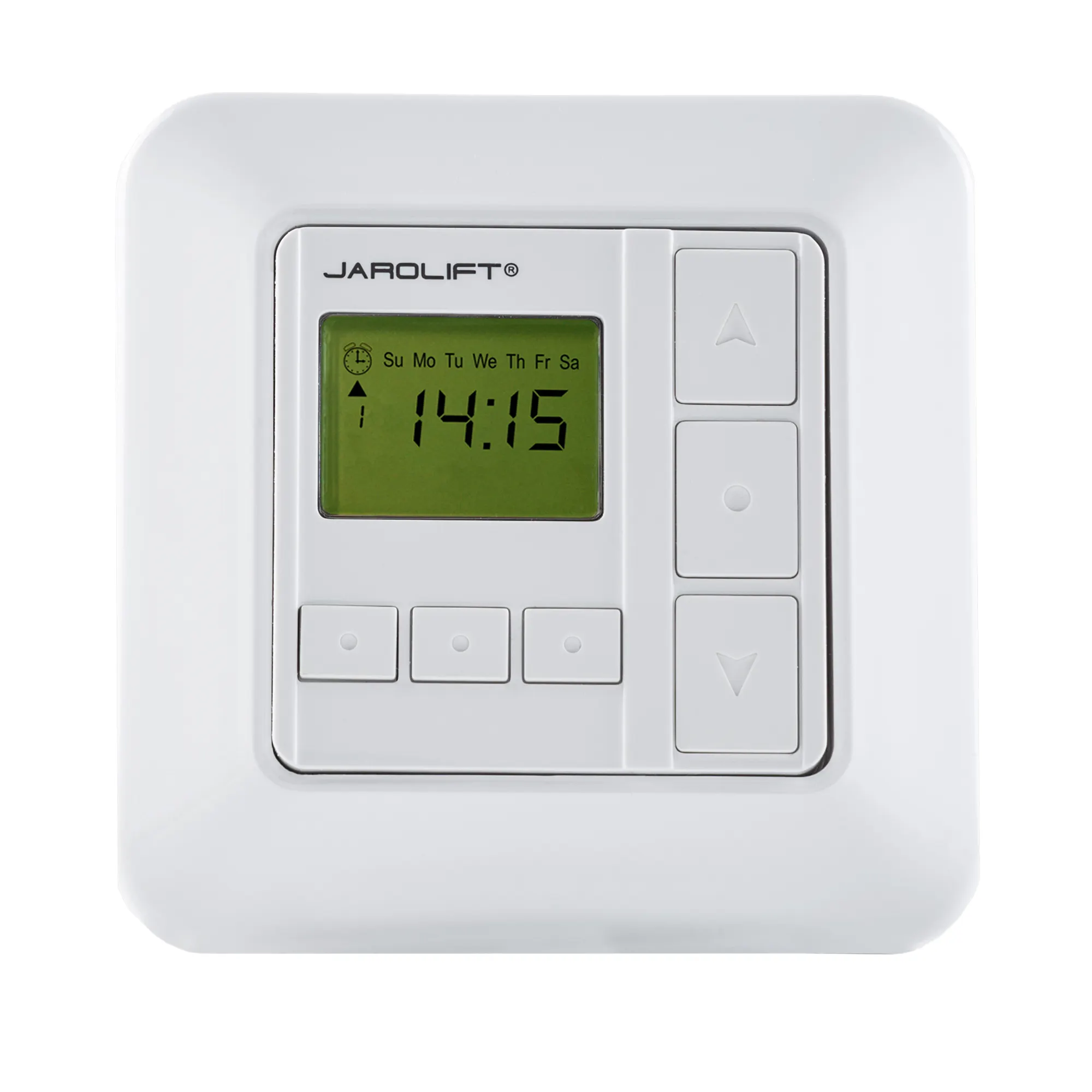 Rohrmotor JAROLIFT 1-Kanal Funkempfänger-Timer vom Typ TDRRT-01W machen Sie einen einfachen Rohrmotor zu einen Funkmotor. TDRRT-01W ist kompatible zu allen JAROLIFT TDR-Funksender. Zeitliche Steuerung von Rollladen und Markisen.