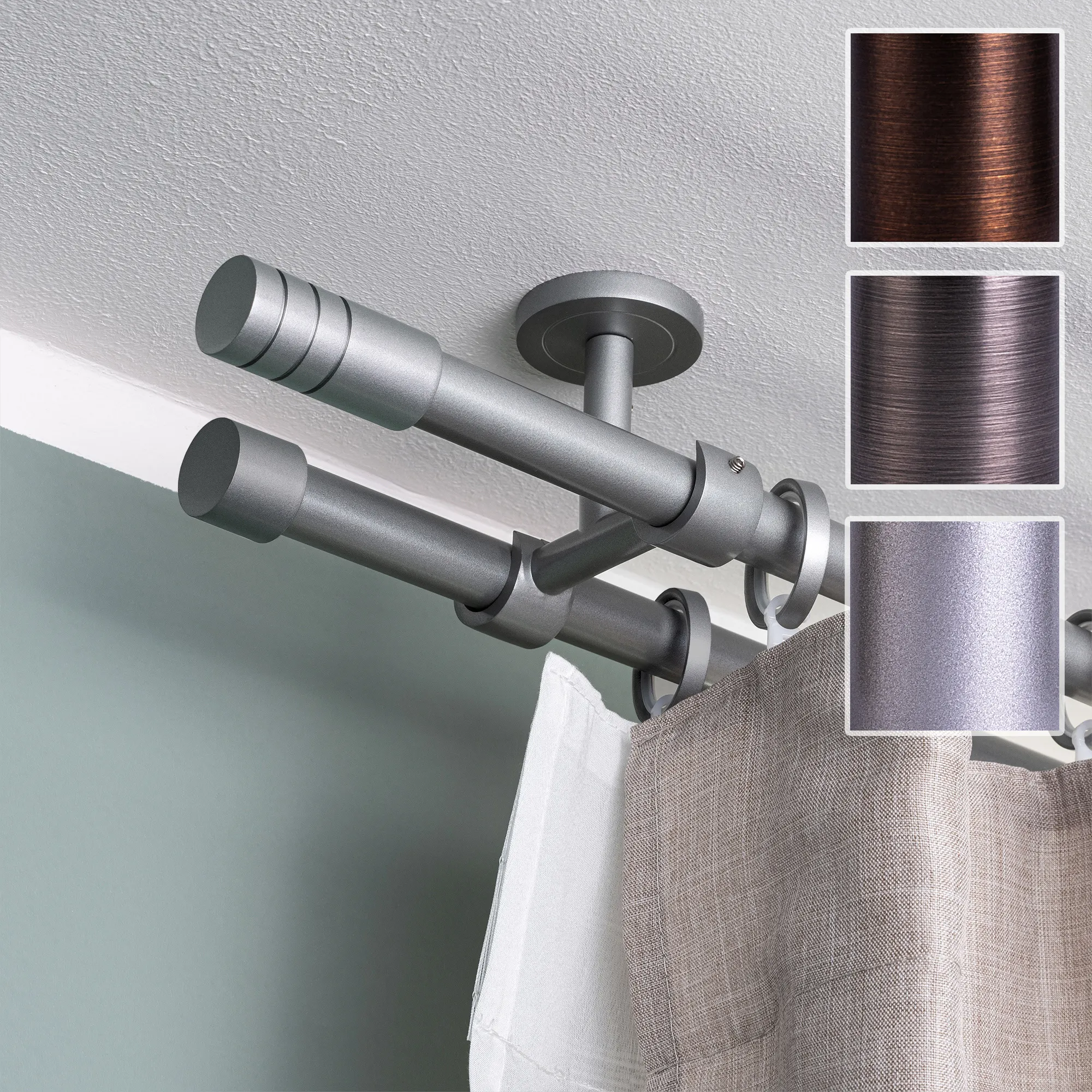 Gardinenstange Set | 2-läufig