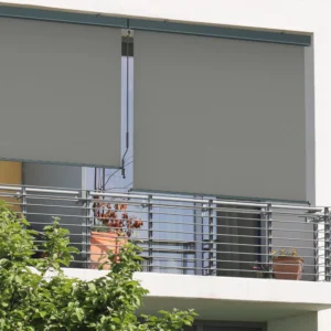 Außenrollo - Senkrechtmarkise 2000 mit Kassette + Kurbel | 1