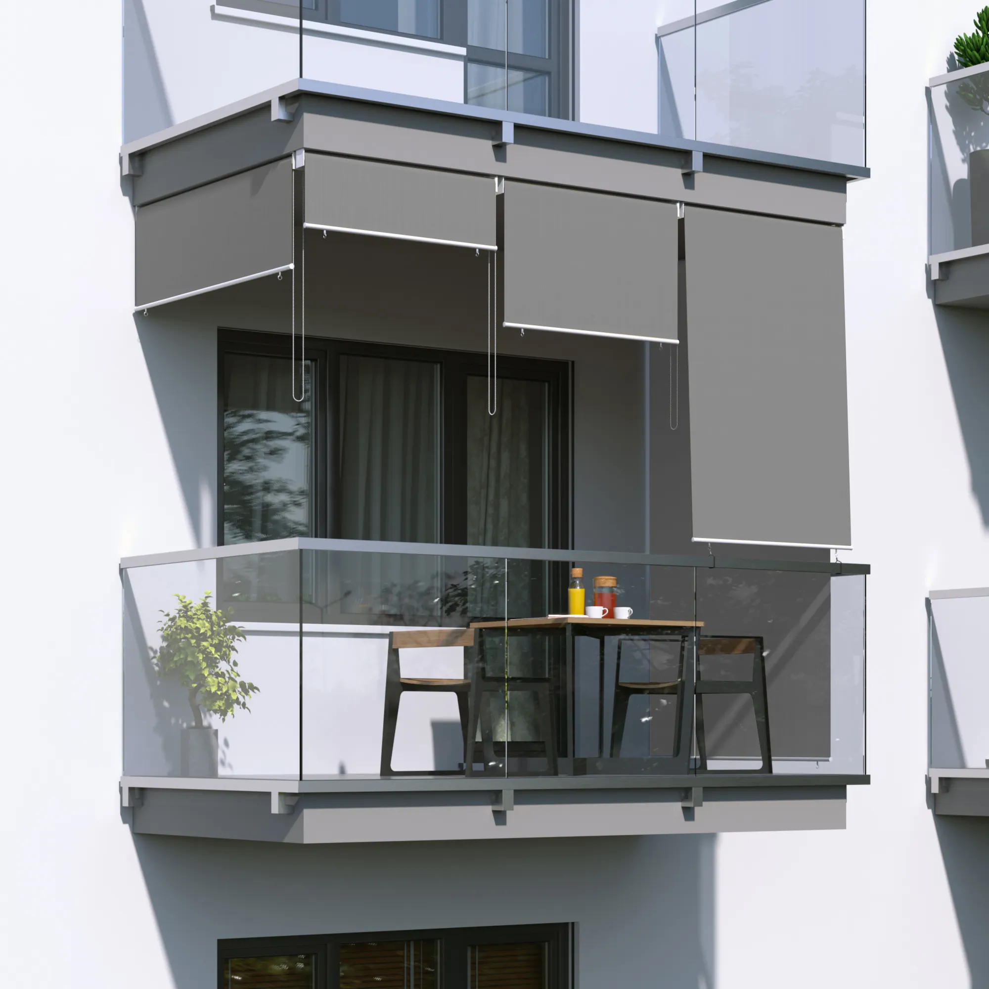 Außenrollo - Senkrechtmarkise | freihängend