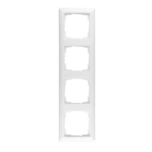 Gira Standard 55 - 4-Fach Rahmen (21403) - Abdeckrahmen / Schalterrahmen. Sie erhalten hier einen 4-Fach Rahmen aus dem Programm Standard 55 von Gira in reinweiß glänzend. Dieser Rahmen kann sowohl waagerecht als auch senkrecht verbaut werden.