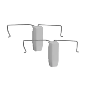 Slim Klemmhalter für Cosiflor / Delphos Plissees VS2 | 2 Stück