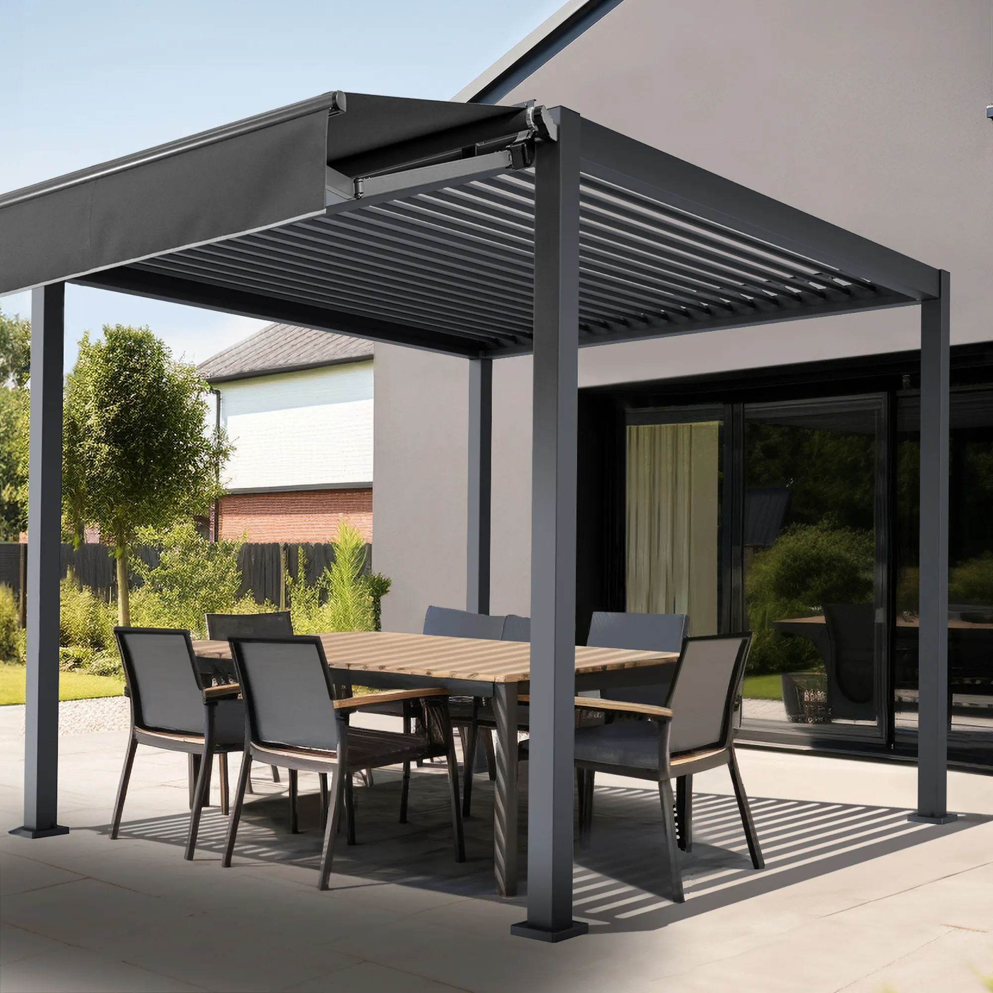 Markise Summer für Pergola mit Lamellendach | 4 x 2