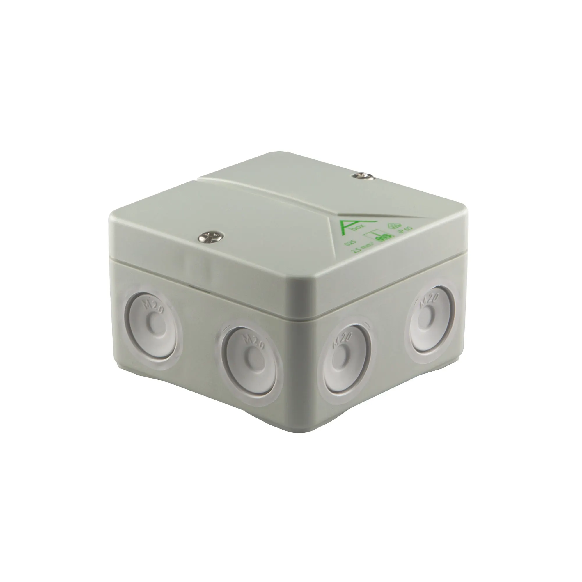 SPELSBERG Abzweigdose Abox 025 Aufputz ist aus hochwertigem Kunststoff (Polycarbonat / Polysterol) gefertigt