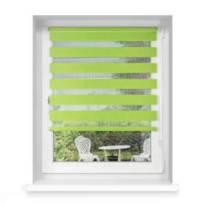 Klemmfix Doppelrollo für Fenster 100 x 230 cm in Grün aus dem Hause VICTORIA M. Doppelrollo mit Kettenzugbedienung fügen sich perfekt in Ihre Räumlichkeiten ein. Durch die durchdachte Befestigung
