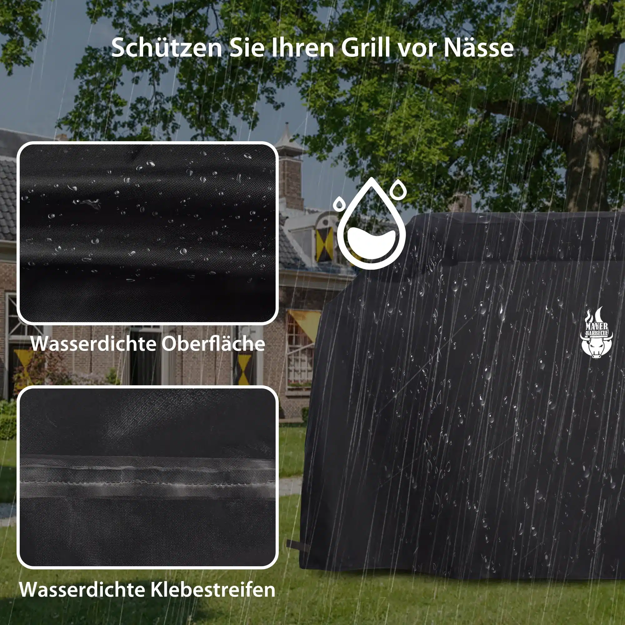 Grillabdeckung / Grill Abdeckhaube | 160 x 80 x 105cm