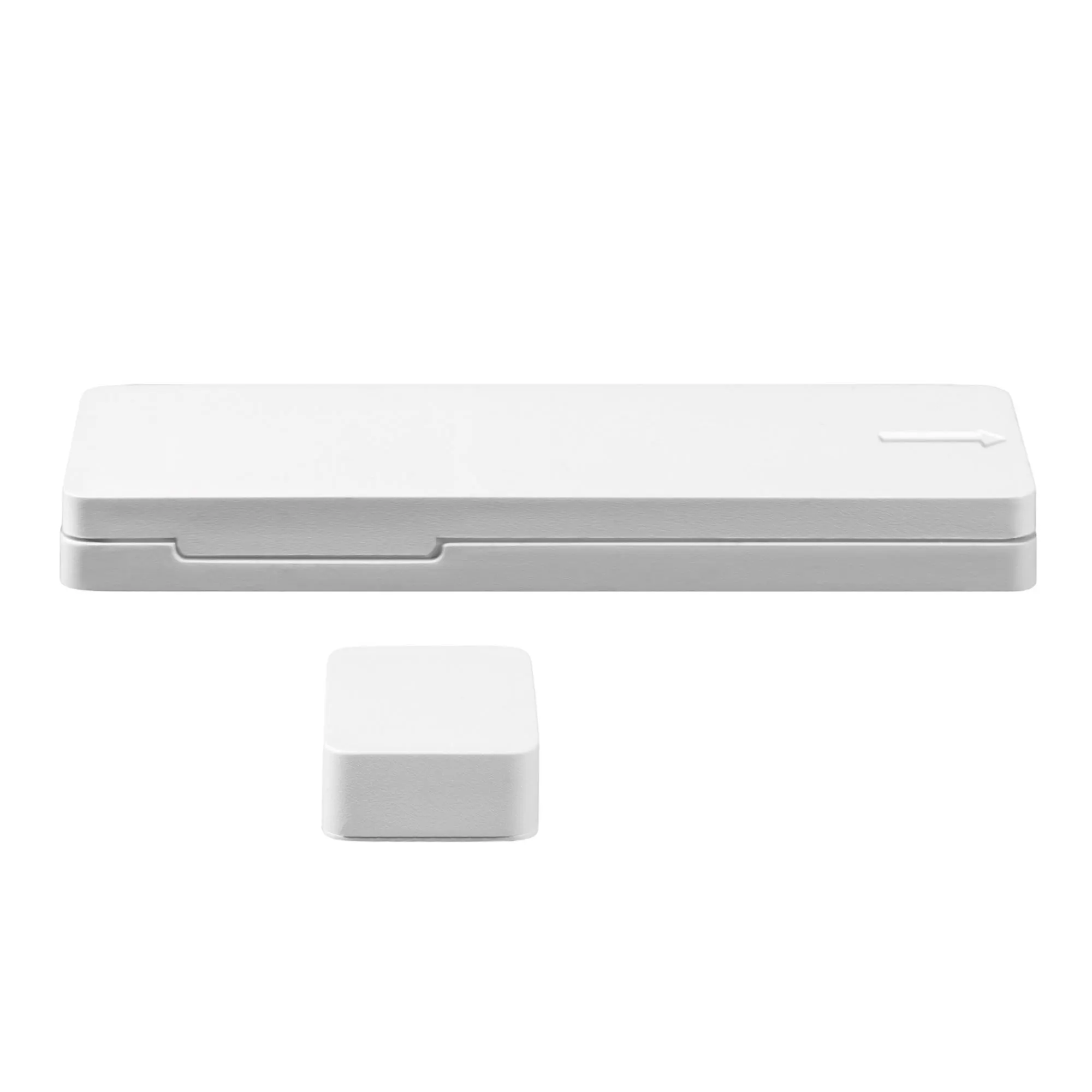 Tür- / Fensterkontakt smart. Batteriebetriebener Funksensor für Fenster und Türen. Optimiert den Energieverbrauch und sorgt für mehr Sicherheit. Über HomePilot oder HomePilot App steuerbar. Einfaches Anbringen mit Klebestreifen.