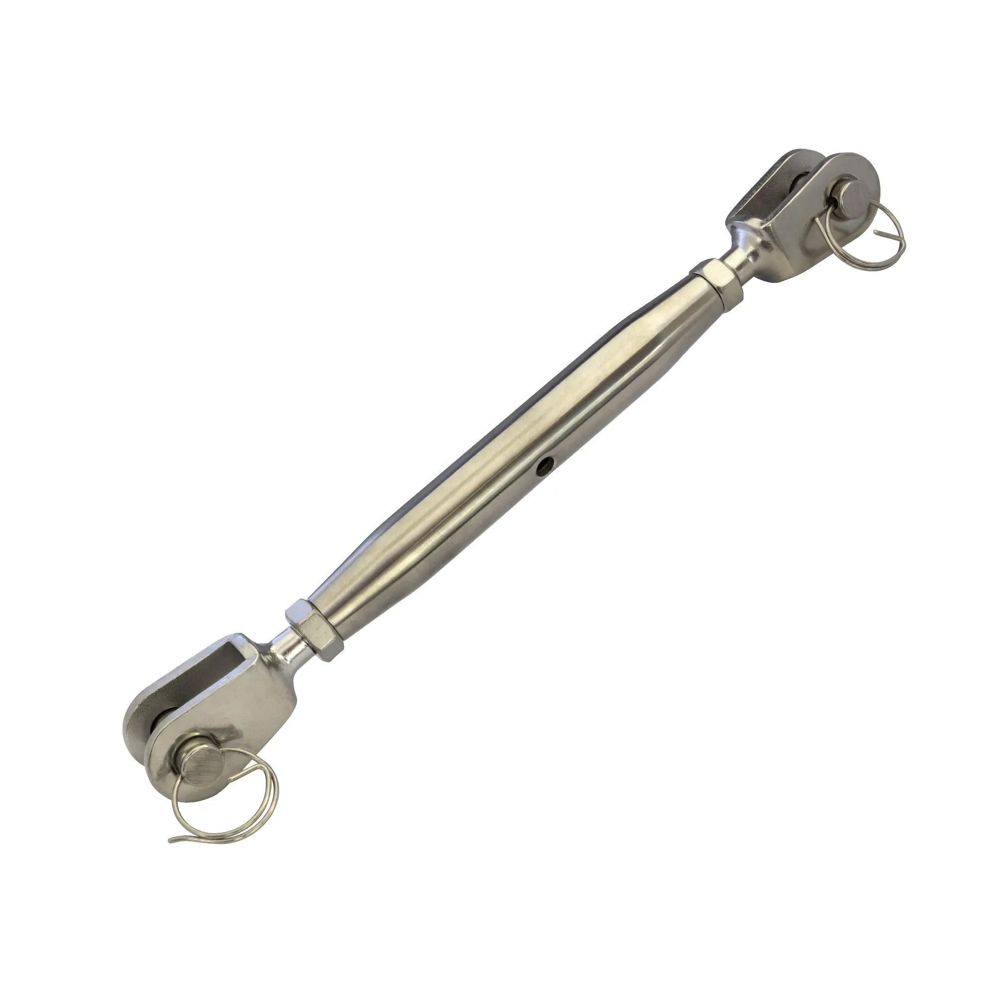 Sonnensegel Edelstahl-Wantenspanner M12 aus dem Hause JAROLIFT. Mit unseren extrem stabilen Edelstahl-Wantenspanner verbinden Sie die einzelnen Segelecken mit ihren Befestigungspunkten und können die Tuchspannung des Segels über diese nach belieben erhöhen oder verringern.