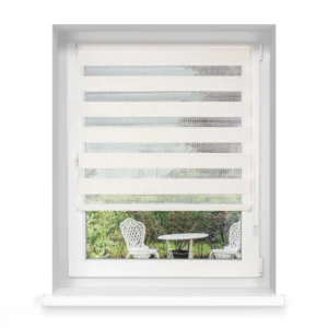Klemmfix Doppelrollo für Fenster 100 x 230 cm in Leinen-Struktur aus dem Hause VICTORIA M. Doppelrollo mit Kettenzugbedienung fügen sich perfekt in Ihre Räumlichkeiten ein. Durch die durchdachte Befestigung