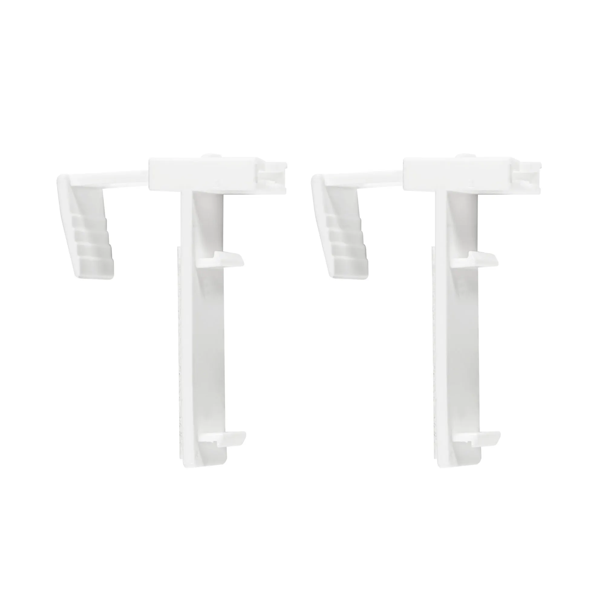 Klemmhalter für Tenebra Verdunkelungsrollo und Thermorollo. Das praktische Set enthält 2 Klemmhalter für das Tenebra Verdunkelungsrollo und Thermorollo. Die Halter eignen sich für schmale Fensterflügel mit einer Stärke von 5 bis 15 mm. Mit ihnen lässt sich das Tenebrarollo ganz ohne Bohren anbringen. Die Halter lassen sich beim Auszug wieder ohne Rückstände entfernen.