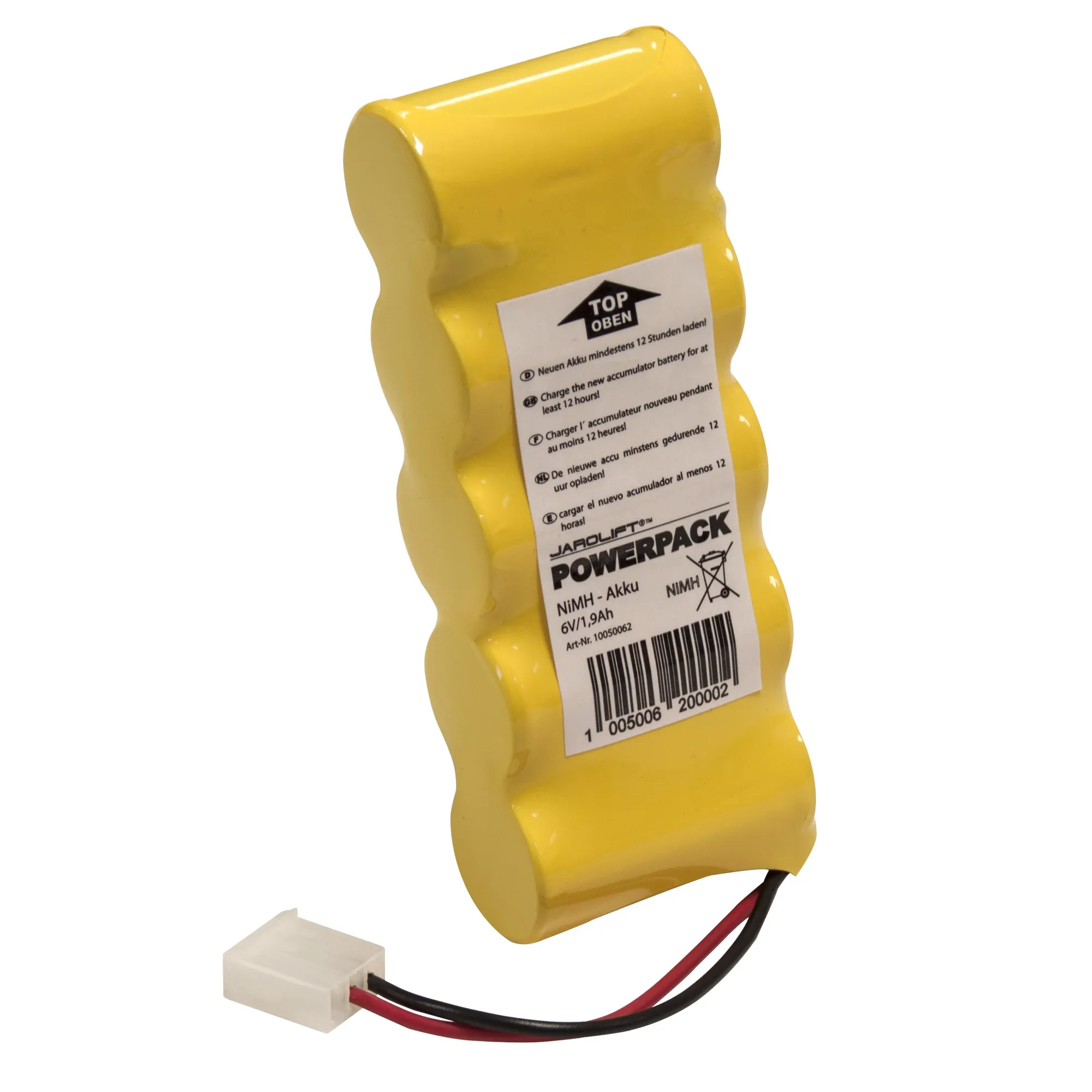 Der Powerpack-Hochleistungsakku (6V - NiMH Akku) aus dem Hause JAROLIFT hat eine Kapazität von 1900mAh (Original nur 1400mAh) und somit +35% mehr Leistung. Der Akku ist passend für folgende Gurtwickler BOSCH K8