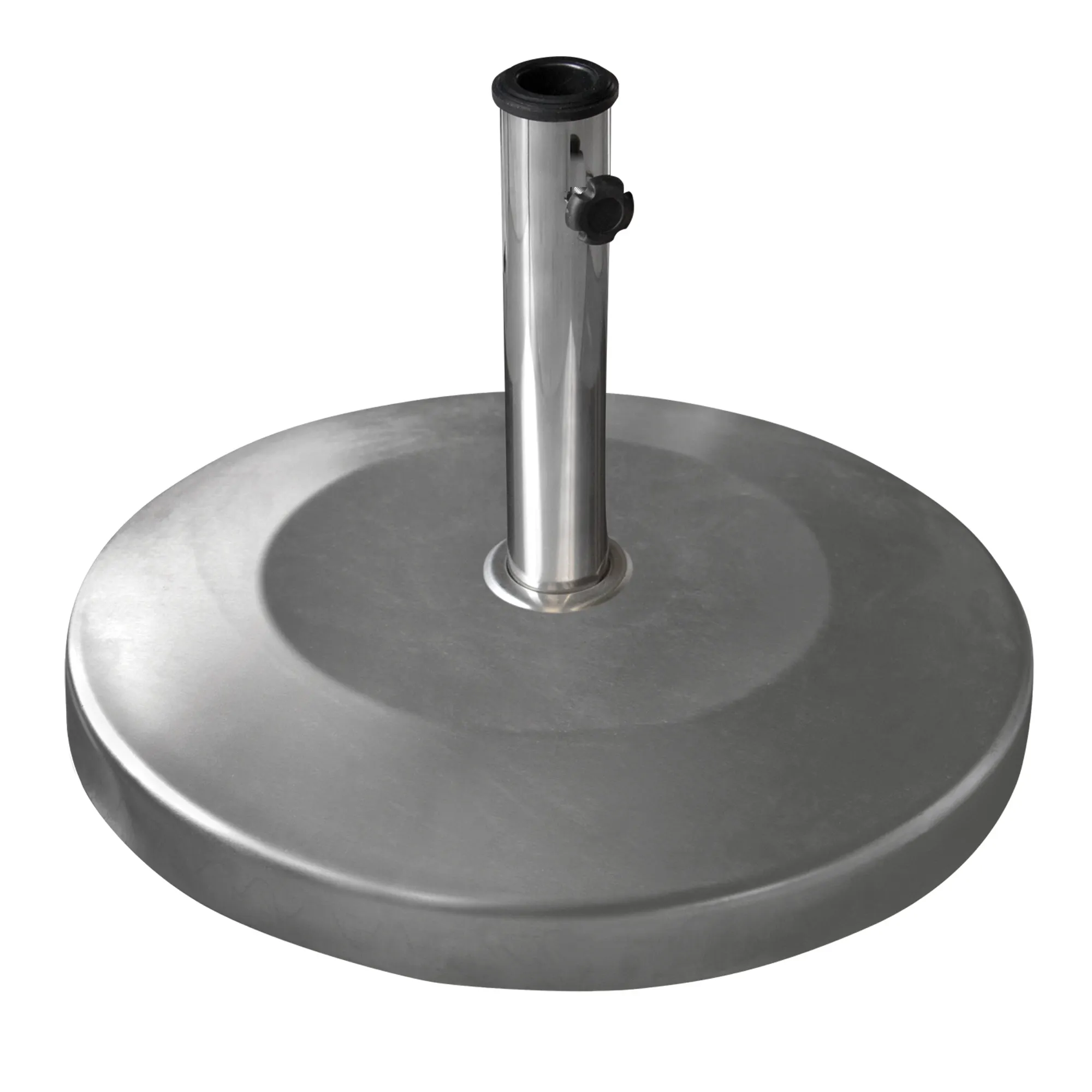 Sonnenschirmständer aus Edelstahl rund und quadratisch. Hochqualitative Sonnenschirmständer zu niedrigem Preis bei Jalousiescout.de kaufen!