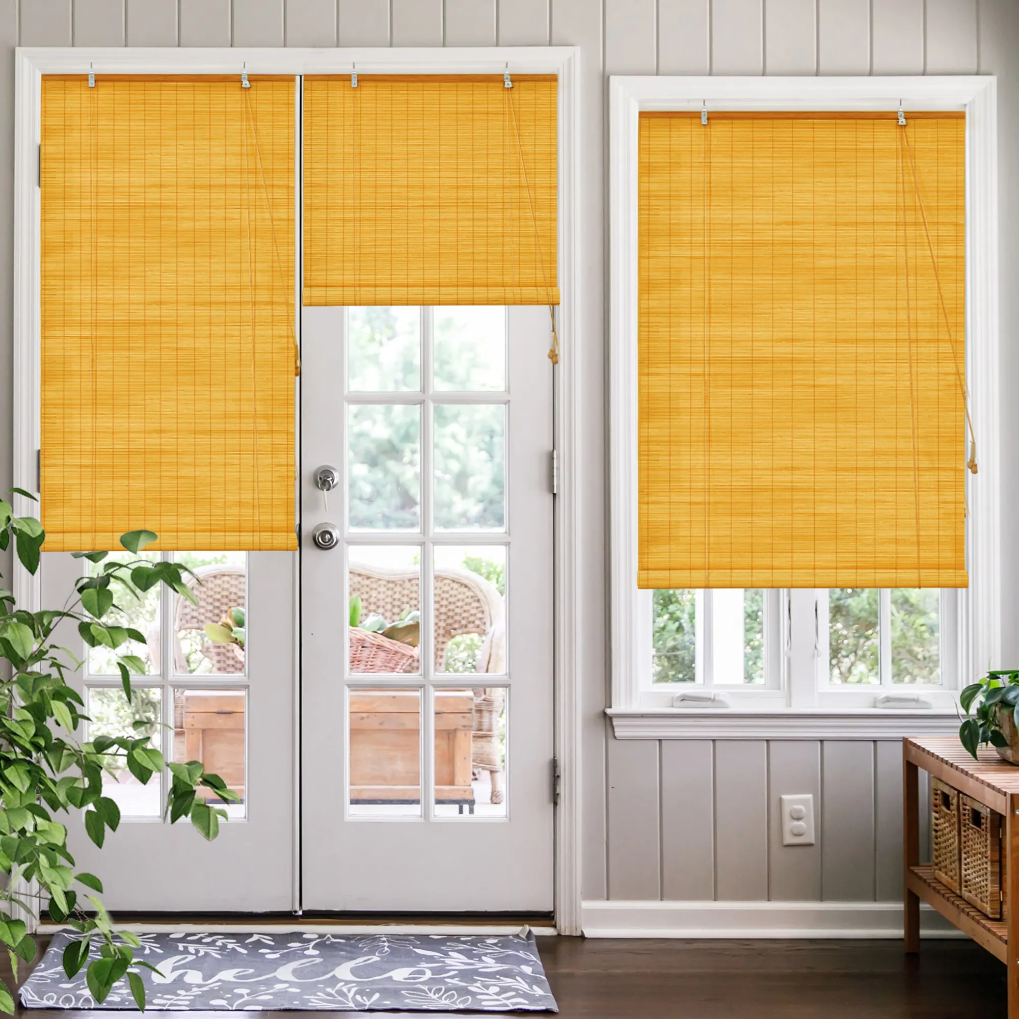 Bambusrollo in der Größe 140 x 220 cm in der Bambus-Farbe bambus aus dem Hause VICTORIA M - Das perfekte Fenster-Sichtschutz-Rollo aus natürlichen Rohstoffen! VICTORIA M Bambus Rollos sind die natürliche Alternative im Bereich des innenliegenden Sonnenschutzes. Es ist ein